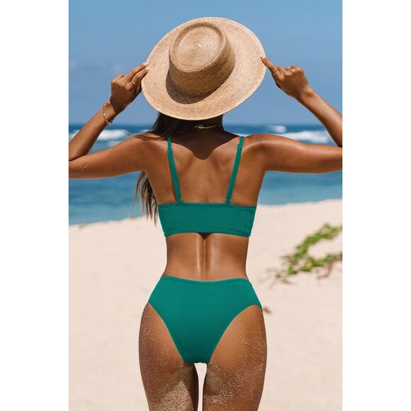 NWT Cupshe Cutout Bikini Bralette & Cutout Bottoms Set Swimsuit BUNDLE Size M - Picture 9 of 11